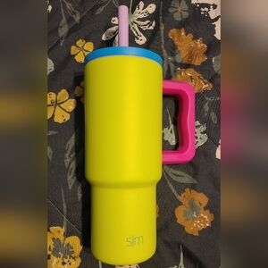 NWOT Simple Modern Colorful Tumbler with Pink Handle 24 oz